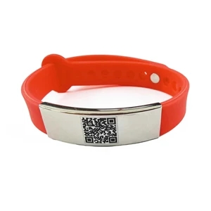 Silicone Wrist Band QR Bracelet