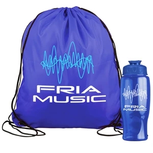 Drawstring Backpack in a Bottle