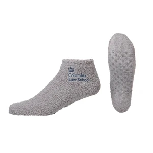 Fuzzy Footie Tread Socks with Slip Resistant Grippers