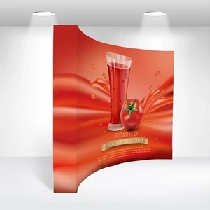 10' Curved Pop-Up Fabric Backdrop