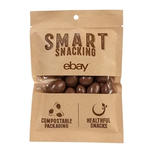 Fair Trade Milk Chocolate Almonds in Eco Kraft Pouch