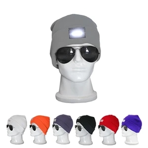 Led Beanie Hat With Light