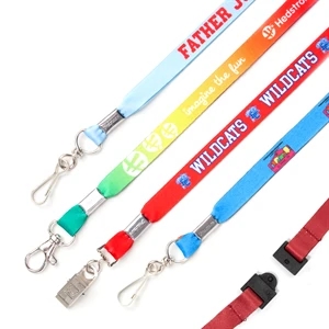 1/2" Dye Sublimated Youth Lanyard w/ Breakaway