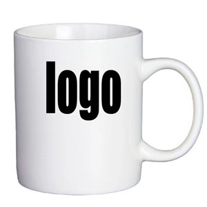 Simple Ceramic Mug With Customizable Logo