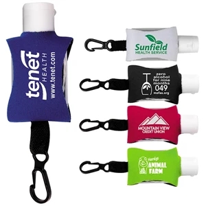 .5 oz Hand Sanitizer in Clip-On Neoprene Sleeve Cover