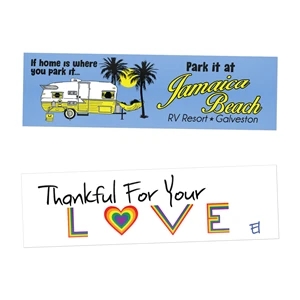 3" x 11" Bumper Stickers