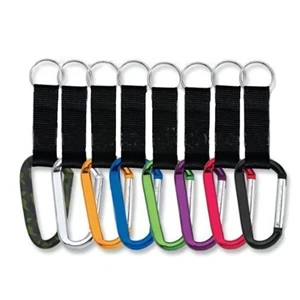 8MM Budget Carabiner With Strap