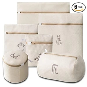 6 Pieces Mesh Laundry Bag Set