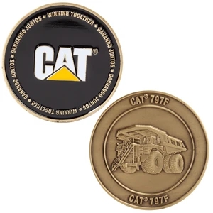 1.75" 4 Colors 1 Side Zinc Challenge Coins