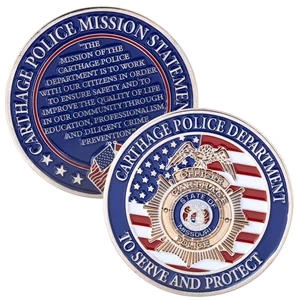 2.75" 4 Colors 2 Sided Zinc Challenge Coins