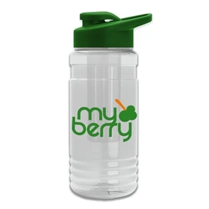 20 OZ. Transparent Bottle with Drink Thru Lid and Infuser