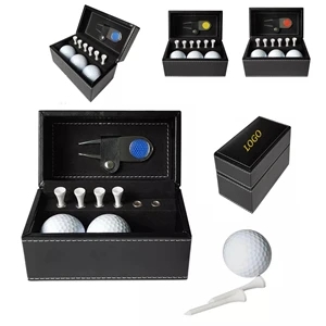 Custom Logo Golf Accessories Gift Set With Pu Box