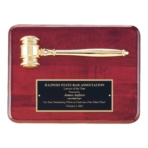 Rosewood Piano Finish Plaque 9x12