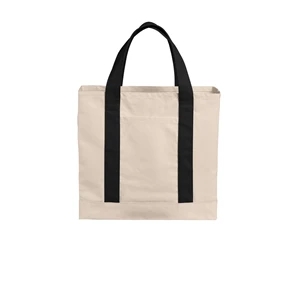 Port Authority Cotton Canvas Two-Tone Tote