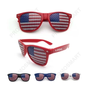 Custom Logo World Cup Flag Pinhole Sunglasses