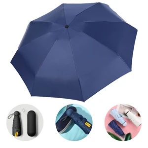 Custom Logo Mini Windproof Folding Travel Umbrella