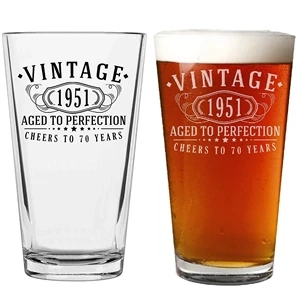 16oz Pint Glasses Drinkware Beer