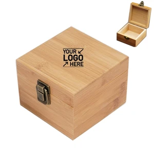 Bamboo Box With Hinged Lid