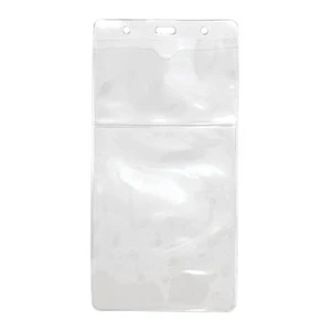 Vertical Clear Vinyl Event Size Card Holder