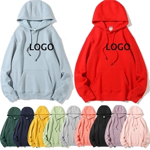 Custom Logo Custom Cotton-Polyester Blend Hoodie Sweatshirt