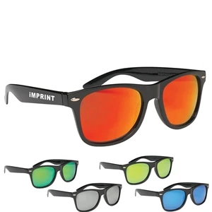 Custom Logo Risky Business Sunglasses - Mirror Lens