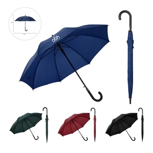 Manual Open Umbrella W/Curved Handle