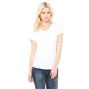 Bella + Canvas Ladies' Jersey Short-Sleeve V-Neck T-Shirt