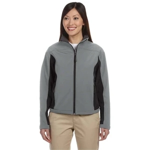 Devon & Jones Ladies' Soft Shell Colorblock Jacket