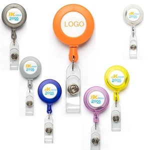 Promotional Giveaway Round Retractable Badge Holder