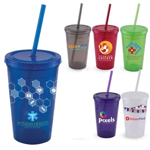 Explore - ColorJet - 16 Oz. Double Wall Tumbler Cup