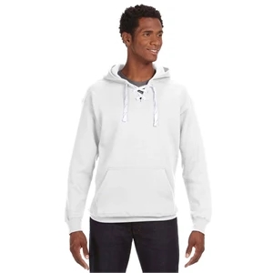 J America Adult Sport Lace Hooded Sweatshirt