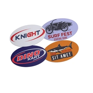 Custom Bumper Stickers Oval