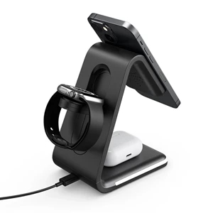 Custom Logo 3 in 1 Wireless Charger Stand for Watch and Phone