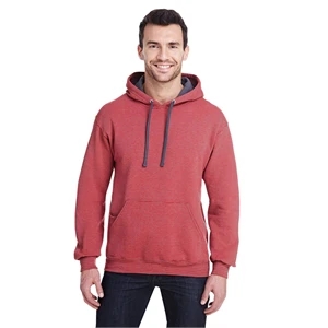 Fruit of the Loom Adult Sofspun® Striped Hooded Sweatshirt