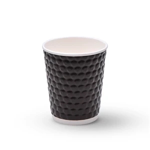 8 oz Embossed Double Wall Paper Cup - Custom