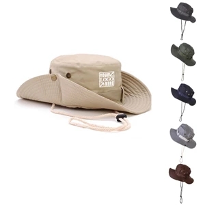 Fishing Sun Bucket Hat with UV Protection Wide Brim