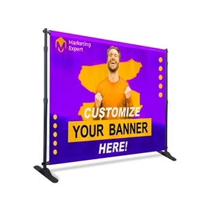 Backdrop Banner - 2 Sided Vinyl (Hardware Optional)