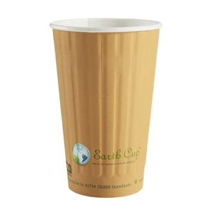 16 oz Double Wall Coffee Paper Cups - Disposable - Custom