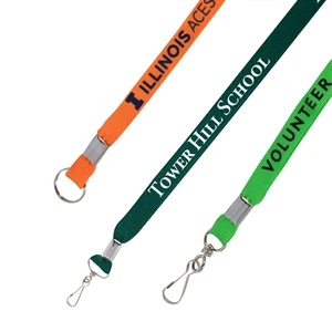 Eco Friendly Flat Polyester Lanyards