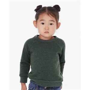BELLA + CANVAS Toddler Sponge Fleece Raglan Sweatshirt