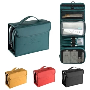 Large Toiletry Bag with Hanging Hook