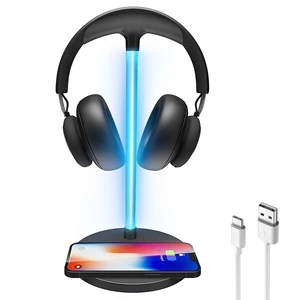 Headphone Stand With 15W Wireless Charging