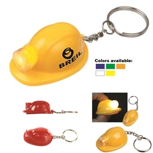 Safety Helmet Flashlight Keychain