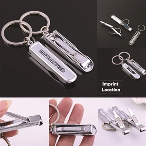 Foldable Nail Clipper Keychain