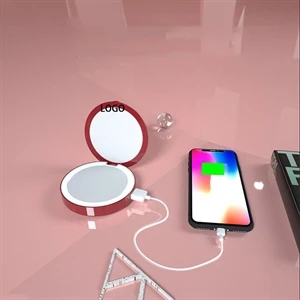 Mini Power Bank Makeup Mirror