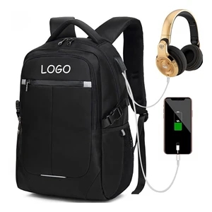 Custom Logo Usb Waterproof Laptop Backpack