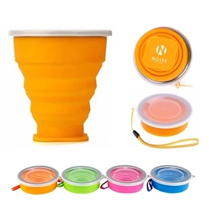 Silicone Collapsible Cup w/ Lanyard