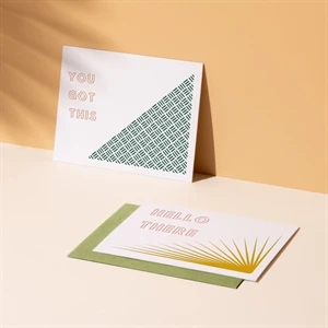 Flat Letterpress Card - 4.25 x 5.5