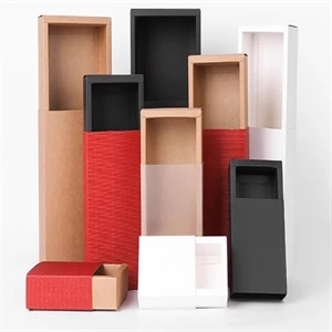 Pvc Craft Kraft Paper Drawer Custom Gift Box
