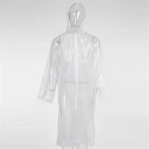 Colorful Disposable Rain Poncho for Adults